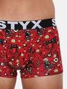 Styx Boxeri roșii cu model pentru bărbați Styx