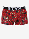 Styx Boxeri roșii cu model pentru bărbați Styx