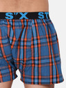 Styx Pantaloni scurți în carouri portocalii și albaștri pentru bărbați Styx