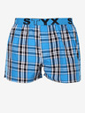Styx Pantaloni scurți în carouri pentru bărbați Styx albaștri