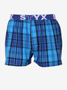 Styx Pantaloni scurți pentru bărbați în carouri albastre Styx