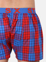 Styx Pantaloni scurți bărbați roșii și albaștri în carouri Styx