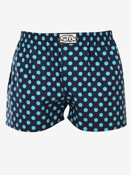Styx Pantaloni scurți cu buline pentru bărbați, albastru închis Styx