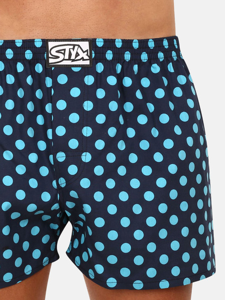 Styx Pantaloni scurți cu buline pentru bărbați, albastru închis Styx