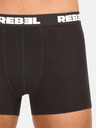 Nedeto Set de cinci boxeri pentru bărbați în negru Nedeto Rebel