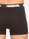 Nedeto Set de zece boxeri pentru bărbați în negru Nedeto Rebel