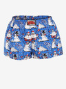 Styx Pantaloni scurți de Crăciun albi și albaștri pentru femei Styx Snowmen