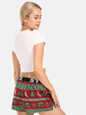 Styx Pantaloni scurți tricotați de Crăciun verzi și roșii pentru femei Styx Christmas