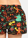 Styx Pantaloni scurți cu model turcoaz și negru pentru femei Styx Christmas Ornaments