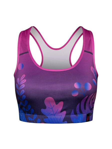 Dedoles Sutien sport pentru femei Dedoles Purple Purple Leaves