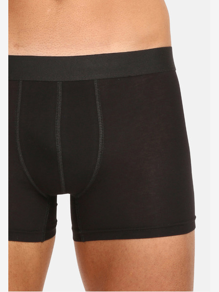 Nedeto Set de cinci boxeri pentru bărbați plus size în negru Nedeto
