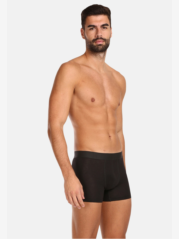 Nedeto Set de cinci boxeri pentru bărbați plus size în negru Nedeto