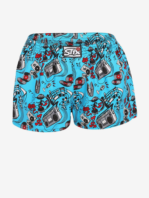 Styx Pantaloni scurți albaștri pentru femei Styx art Music