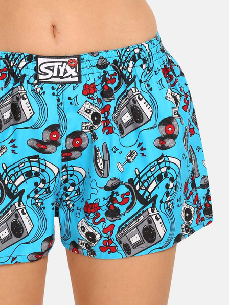 Styx Pantaloni scurți albaștri pentru femei Styx art Music