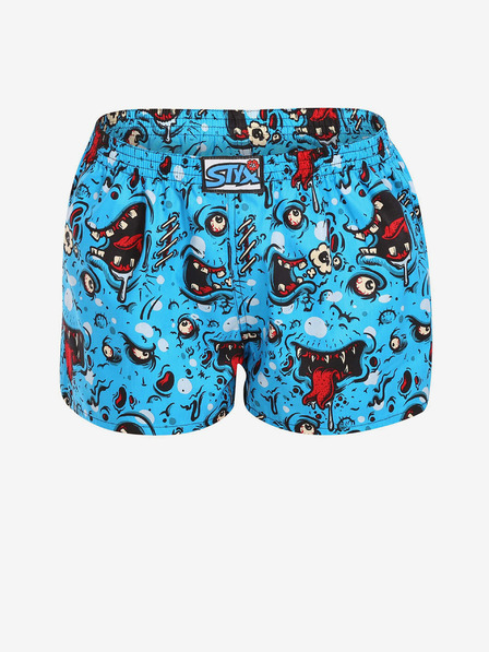 Styx Pantaloni scurți cu model pentru femei albaștri Styx art Zombie