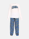 Styx Pijama pentru femei Styx Bananas albastră și albă