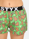 Styx Pantaloni scurți pentru femei Styx art sports rubber Crăciun turtă dulce