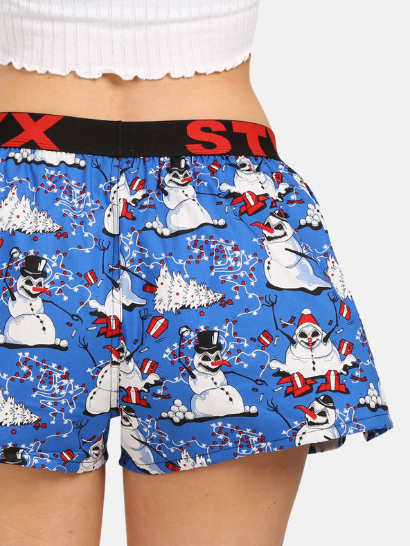 Styx Pantaloni scurți pentru femei Styx art sports rubber Oameni de zăpadă de Crăciun
