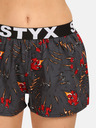 Styx Pantaloni scurți de somn cu model pentru femei roșii și gri Styx Gheare