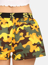 Styx Pantaloni scurți de somn cu model pentru femei, verzi și galbeni Styx Camouflage