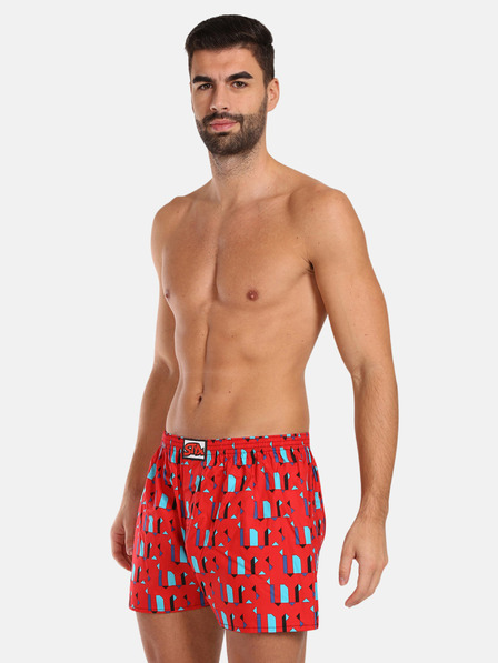 Styx Pantaloni scurți cu model roșu pentru bărbați Styx Patterns