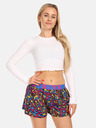 Styx Roz și albastru Pantaloni scurți de somn cu model pentru femei Styx Ciuperci