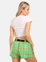 Styx Pantaloni scurți în carouri verzi pentru femei Styx