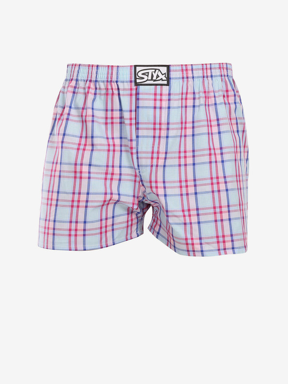 Styx Pantaloni scurți în carouri Styx pentru bărbați, albaștri și roz