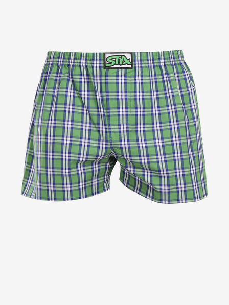 Styx Pantaloni scurți în carouri Styx pentru bărbați, verzi
