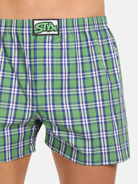 Styx Pantaloni scurți în carouri Styx pentru bărbați, verzi