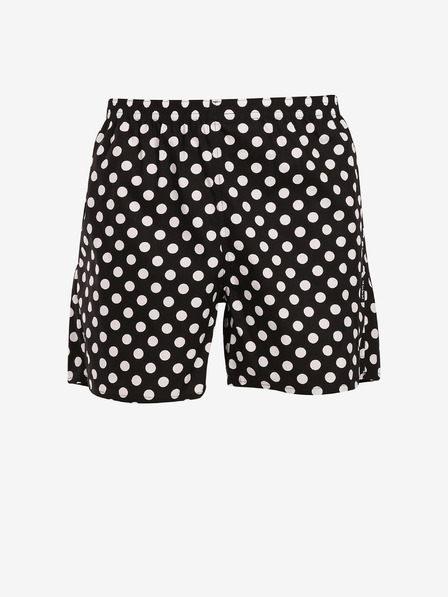 Styx Pantaloni scurți cu buzunare pentru bărbați Styx Polka Dot Home, albi și negri