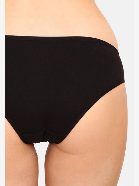 Nedeto Set de trei chiloți de damă în alb, roz și negru Nedeto