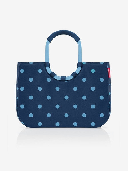 Reisenthel Albastru închis pentru femei Polka Dot Geantă Reisenthel Loopshopper L Frame Mixed Dots