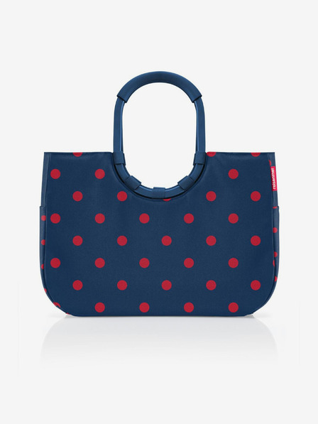 Reisenthel Albastru închis pentru femei Polka Dot Geantă Reisenthel Loopshopper L Frame Mixed Dots