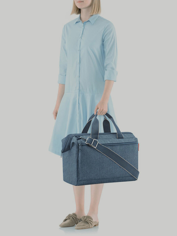 Reisenthel Geantă de călătorie Reisenthel Allrounder S Pocket Herringbone albastru închis