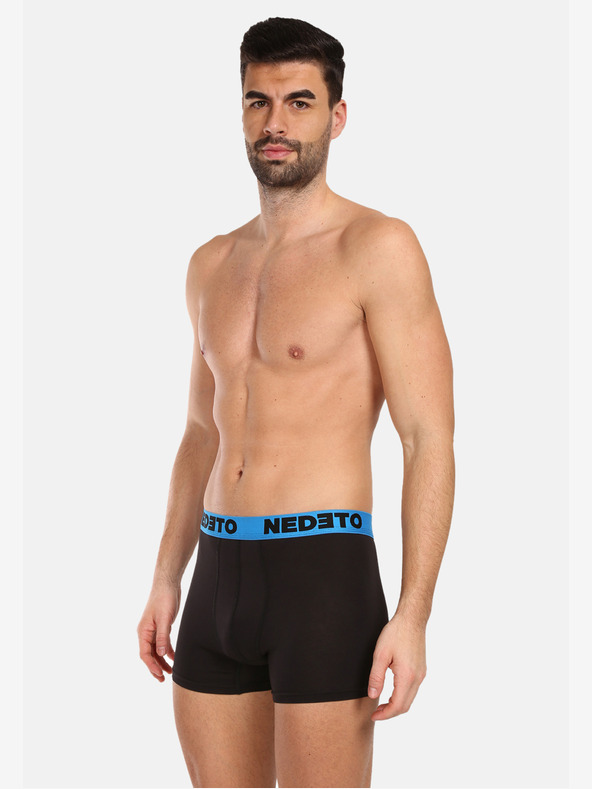 Nedeto Set de trei boxeri pentru bărbați în negru Nedeto