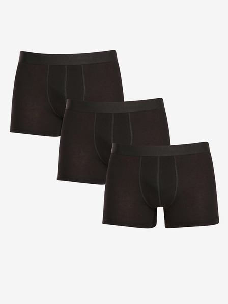 Nedeto Set de trei boxeri pentru bărbați în negru Nedeto