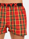 Styx Set de trei pantaloni scurți în carouri pentru bărbați, în albastru, roșu și galben STYX
