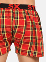 Styx Set de trei pantaloni scurți în carouri pentru bărbați, în albastru, roșu și galben STYX