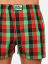 Styx Set de trei pantaloni scurți în carouri pentru bărbați, în roșu, galben și verde STYX