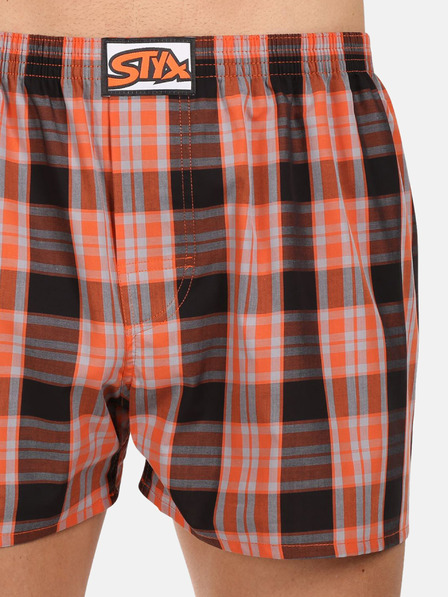 Styx Set de trei pantaloni scurți bărbătești Styx cu elastic clasic multicolori