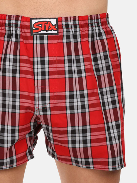 Styx Set de trei pantaloni scurți bărbătești Styx cu elastic clasic multicolori