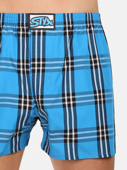 Styx Set de trei pantaloni scurți bărbătești Styx cu elastic clasic multicolori
