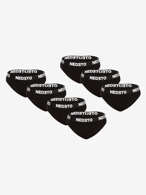 Nedeto Set de șapte - chiloți de damă Nedeto negri