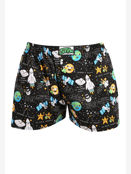 Styx Pantaloni scurți bărbătești Styx art clasici elastici space
