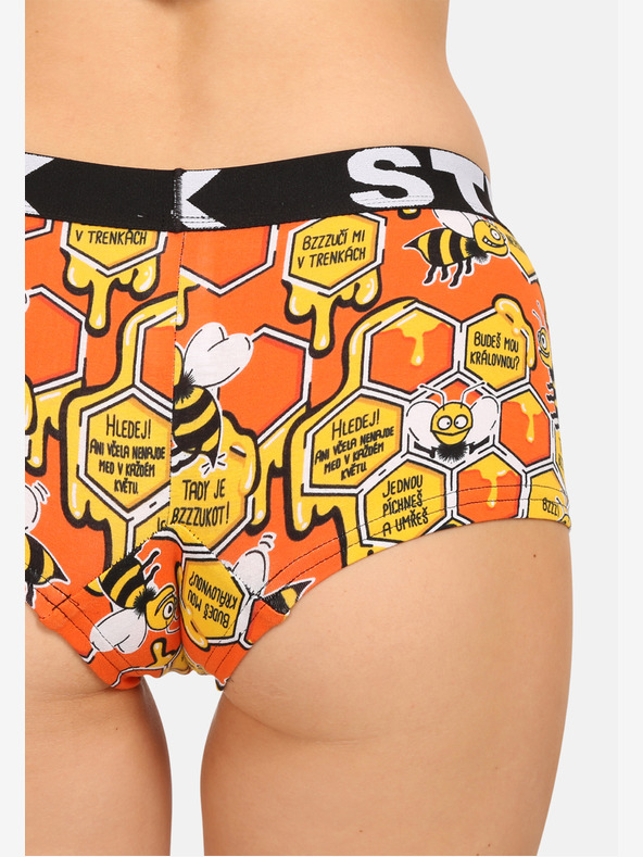 Styx Set de trei - chiloți de damă Styx art cu picior multicolor