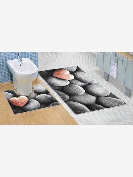 Bellatex Covoraș de baie și toaletă Dark stones 3D Bellatex