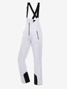 ALPINE PRO Pantaloni softshell de schi cu membrană pentru femei ALPINE PRO GERANA alb