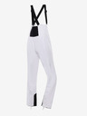 ALPINE PRO Pantaloni softshell de schi cu membrană pentru femei ALPINE PRO GERANA alb