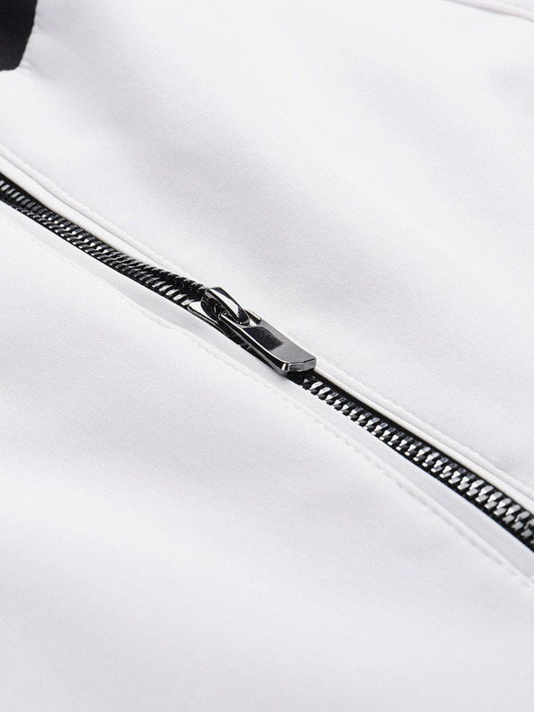 ALPINE PRO Pantaloni softshell de schi cu membrană pentru femei ALPINE PRO GERANA alb